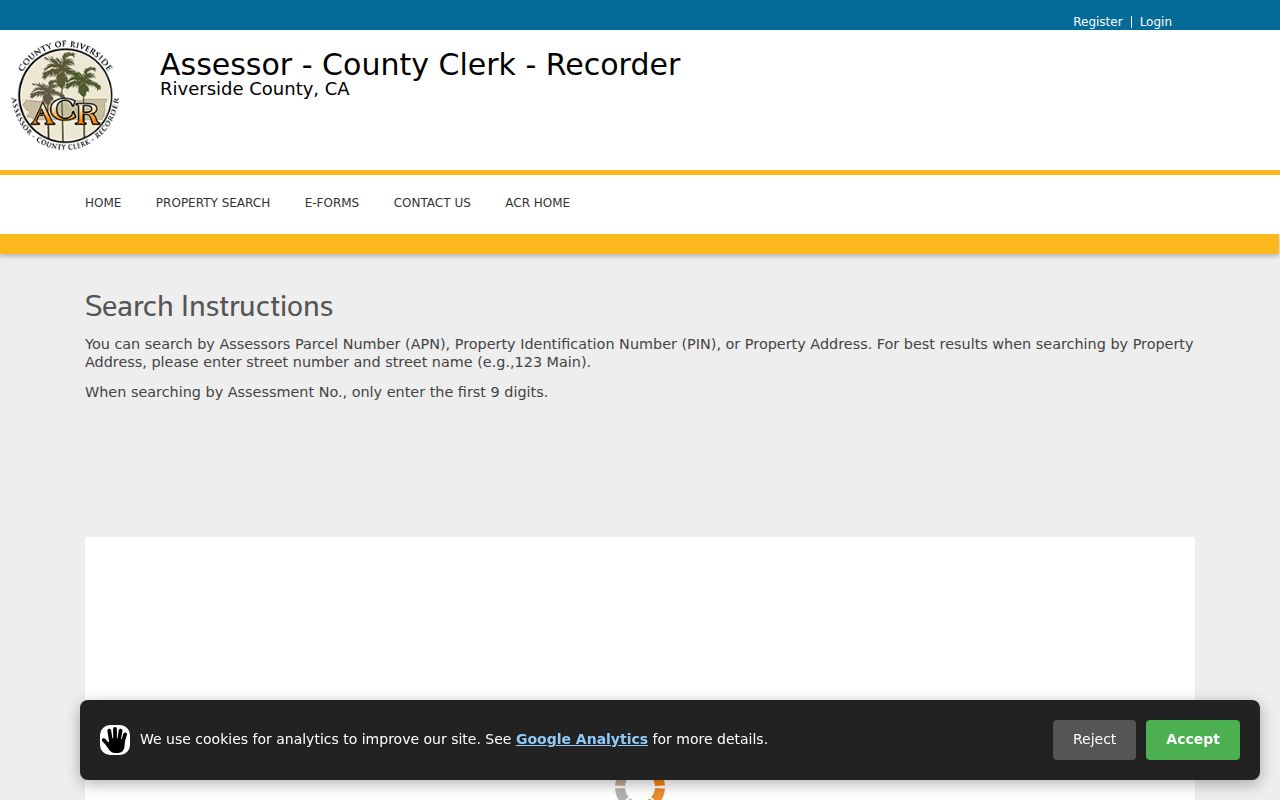 Indio residents directory Riverside County property search